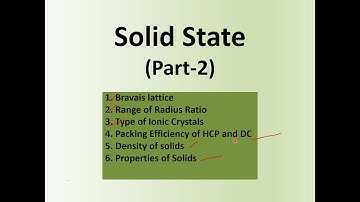 Solid state tricks and calculation (part-2), radius ratio, ionic crystals - more useful for exams