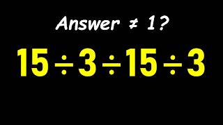 99% of People Get This Math Problem Wrong