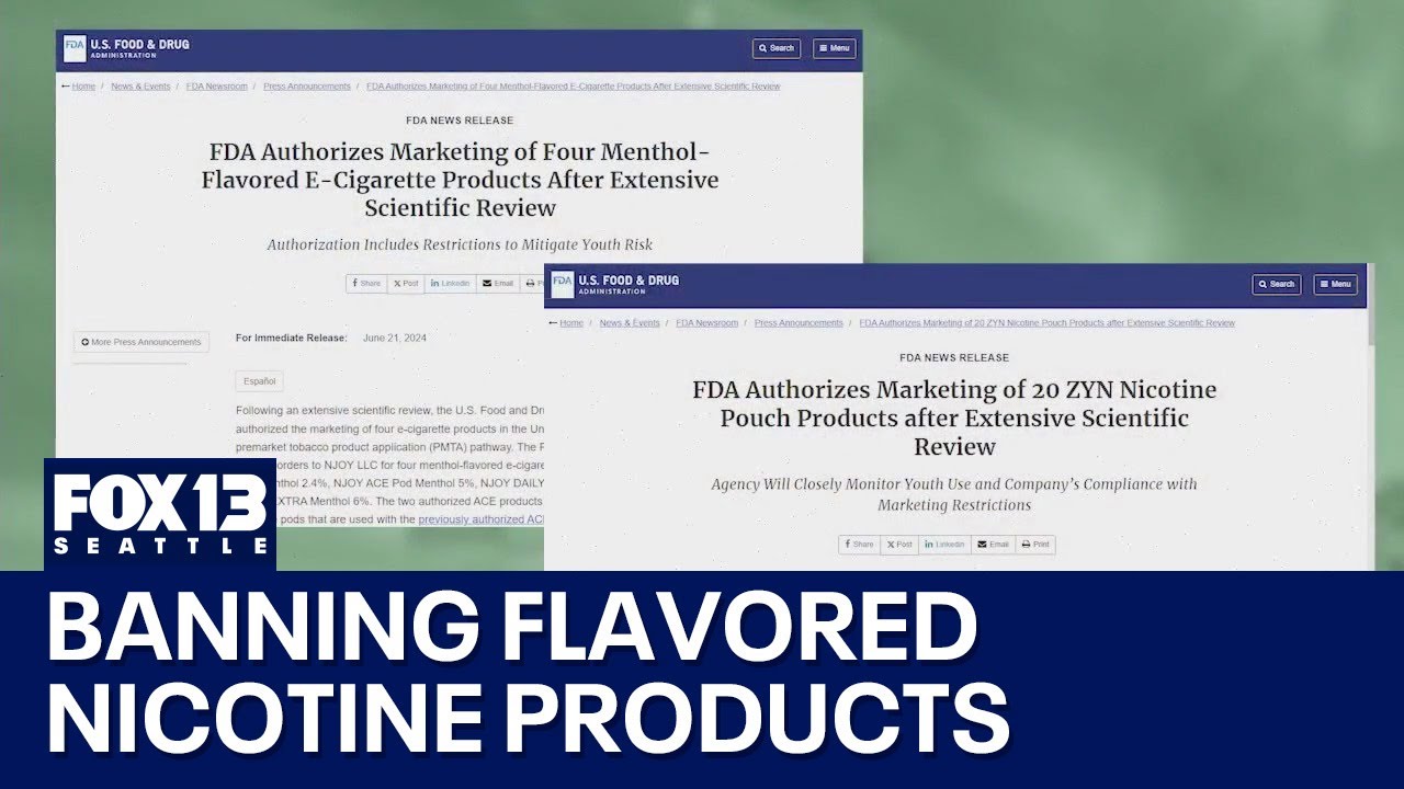 relx pod shop WA floats proposal to ban flavored nicotine products
