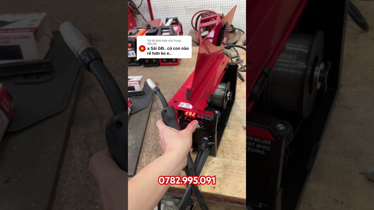 Máy hàn mig mini sử dụng gia đình 2 chức năng hàn mig và que 