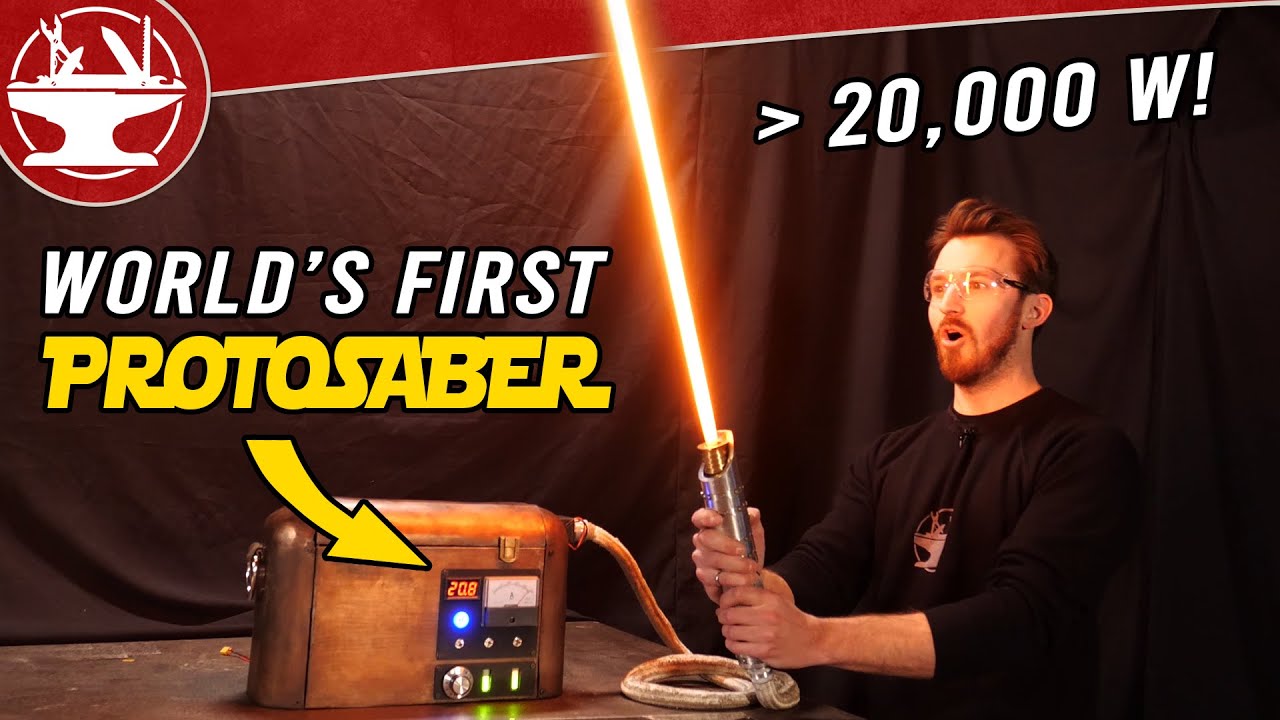 ⁣World's First Protosaber! (REAL BURNING LIGHTSABER)