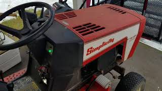 1984 simplicity 16 hp hydrostatic, COLD START and run!