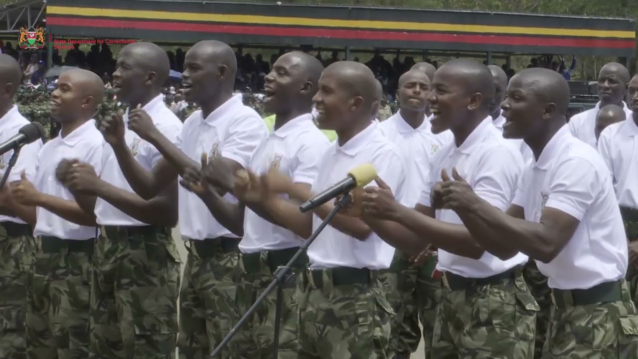 Презентация Шаири, подготовленная новобранцами Кенийской тюремной службы 2025 года, во время 46-г...