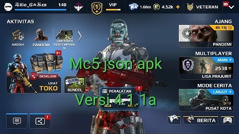 Mc5 Test json || low json Apk -Xio Gamer