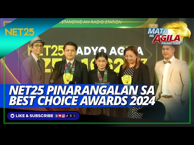 NET25 kinilalang Outstanding Philippine Television Network sa best choice awards 2024