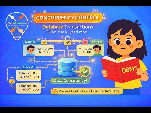 Concurrency Control (BASIC TO ADVANCE) in DBMS with Interview Questions | Sikho Aisa Ki Yaad Rahe.👈🏻