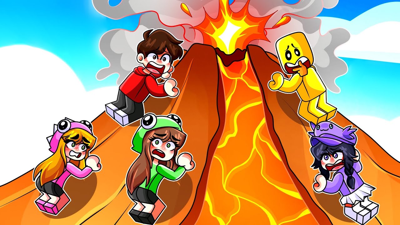 Escalé El Volcán MAS ALTO de Roblox Con MIS AMIGOS...