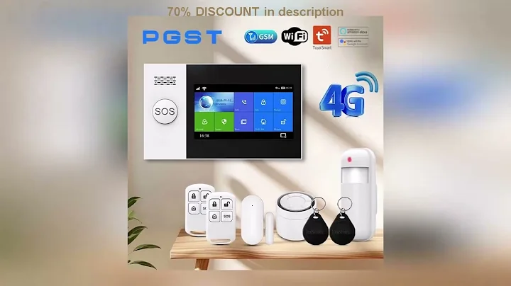 A must-have product! PGST PG-107 4G Wireless Home Alarm System WiFi Security System with 4.3 Inch