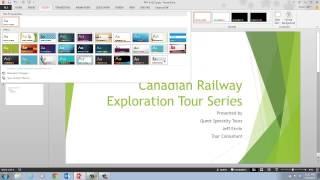 PowerPoint 2013 A Video 5 Apply A Design Theme