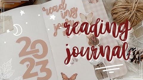 2023 Reading Journal Setup | Reading Goals, 2023 TBR, Trackers | Cozy Theme | Plan with Me
