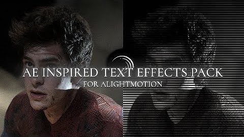 7+ Ae Inspired Text Effects In Alight Motion(+xml)|Den vfx