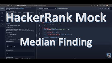 Median finding problem in HackerRank mock test