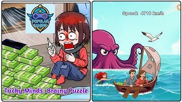 Tricky Minds Brainy Puzzle Level 103: Help Them Reach Speeds Of 1100 Km/h !Gameplay Solution