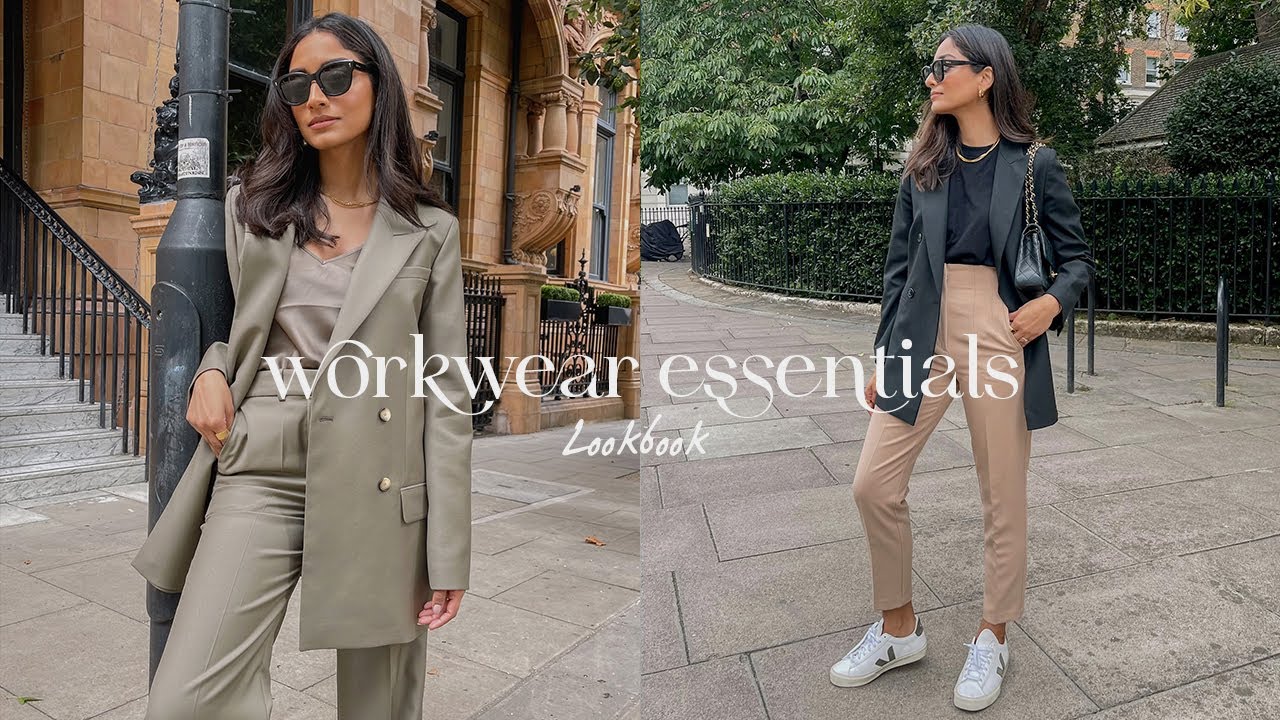 WORKWEAR ESSENTIALS AND OUTFIT IDEAS | LOOKBOOK - YouTube