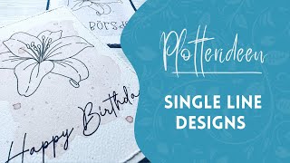 Single Line Designs &amp; Schriften