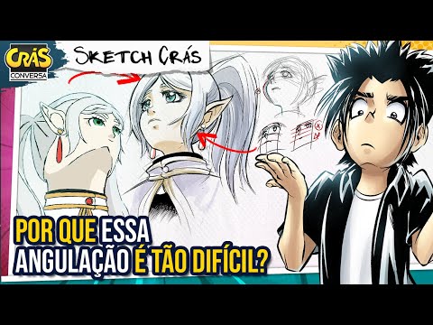 A FRIEREN botou todo mundo pra DESENHAR cabeça em angulação | Sketch Crás