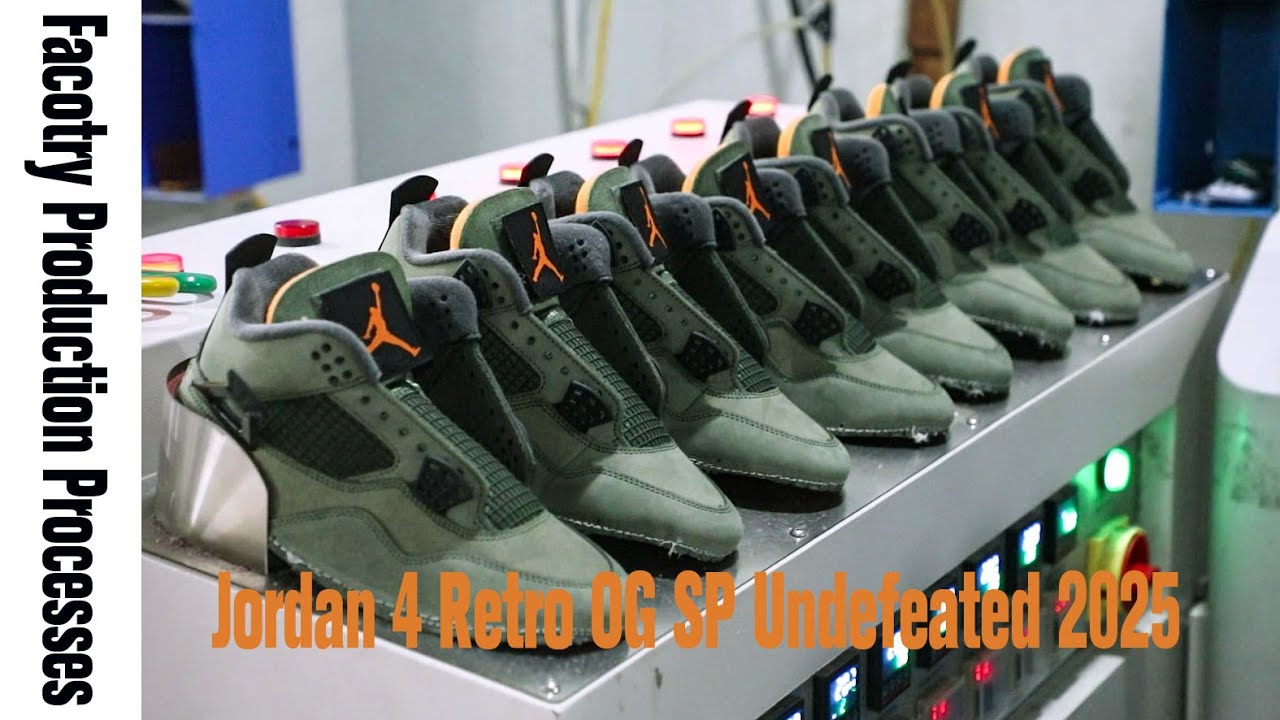 Jordan 4 Retro OG SP Undefeated 2025 | Factory Production Steps