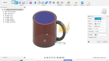 coffee mug Fusion 360 instructions