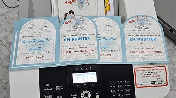 Máy In Thiệp Cưới, In nhanh, Sắc Nét. Hỗ trợ in vỏ & ruột .