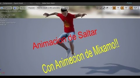 Animacion de Saltar mixamo  UE4