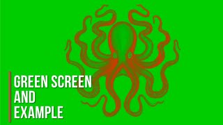 Green screen spider and example
