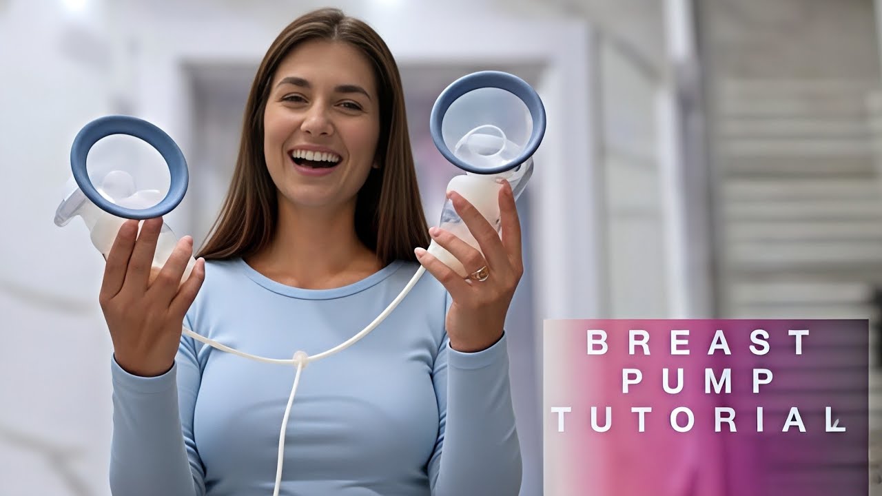 [4K] Double Breastfeeding Pump Tutorial | Electric Breast PumpingTips # ...