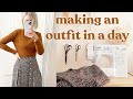 Making a dream outfit in a day  sew with me