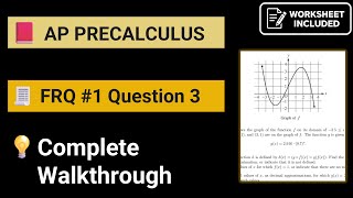 AP Precalculus 2024 solutions FRQ #1 AP Precalculus 2024 answers FRQ #1 AP Precalculus 2024 FRQ #1