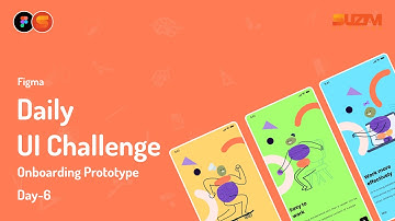 Daily UI Challenge  Day - 6 Onboarding Screens Prototype Design in figma #figma