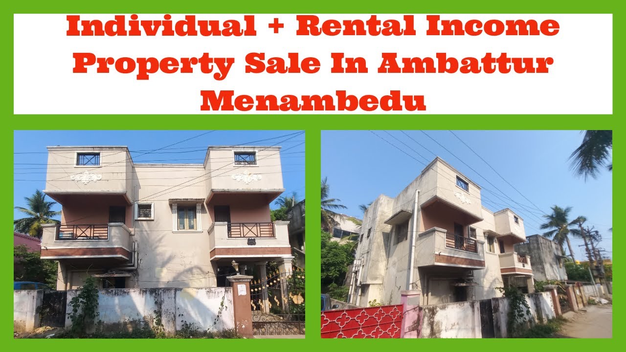 Id 10160 Individual + Rental Property Sale In Ambattur