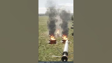 Mi 24 Hind Attacks Armored Artillery DCS World #dcs #dcsworld #dcsworldvideos #shorts #ussr #mi24