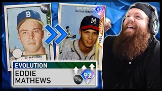 IS EDDIE MATTHEWS EVOLUTION CARD GOOD? MLB The Show 20 Diamond Dynasty Ranked Seasons Gameplay