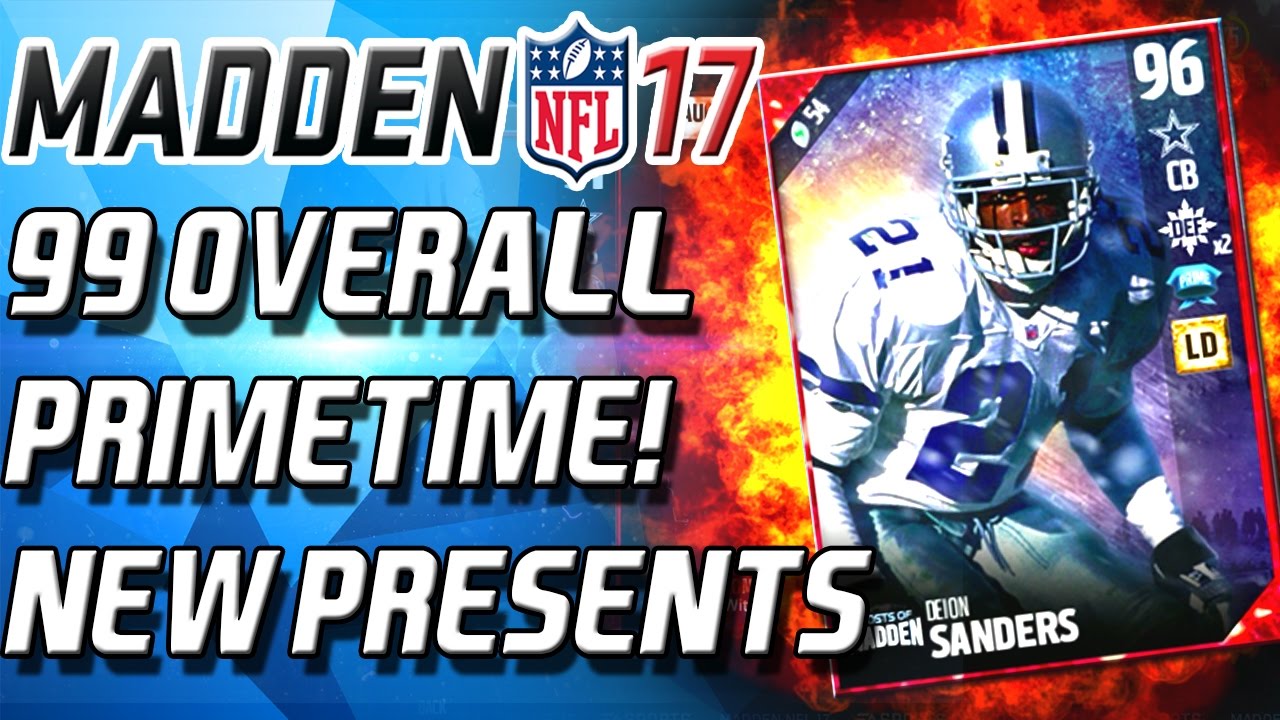 99 OVERALL DIEON SANDERS! ULTIMATE FREEZE PROMO! - Madden 17 Ultimate Team