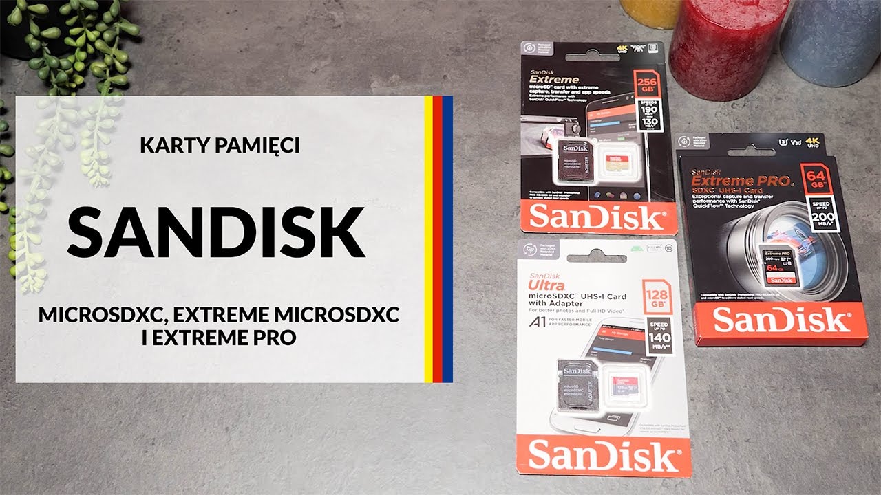 Karty pamięci SanDisk microSDXC – dane techniczne – RTV EURO AGD