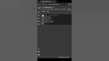 Belajar Python Gampang: Variabel, Tipe Data String & Integer di Colab (Langsung Coba!) #python 002