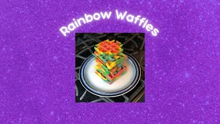 Rainbow Waffles 🌈