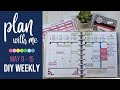 Plan With Me | Planning mid-week, is it too late? | DIY Happy Planner Hourly | Discbound Planner