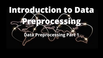 Introduction to Data preprocessing | Data Preprocessing Tutorial 01