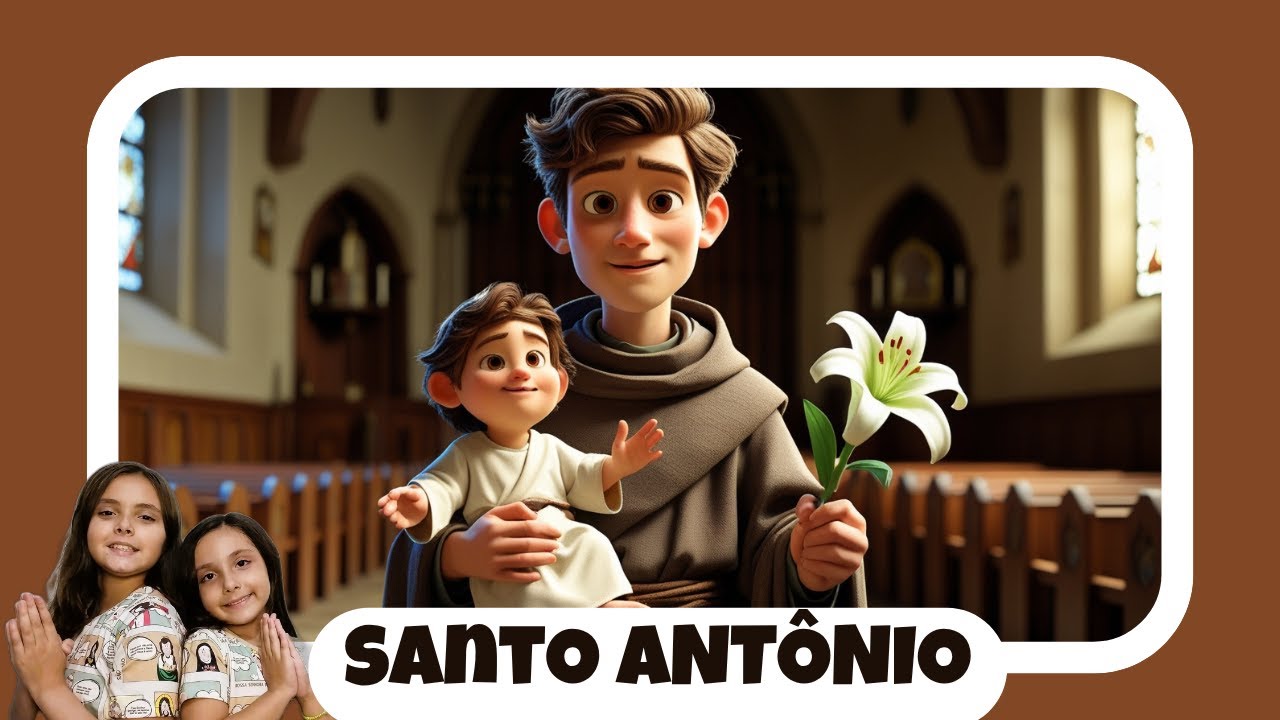 HISTÓRIA DE SANTO ANTÔNIO ANIMADA PARA CRIANÇAS - Catequese Infantil - Igreja Católica