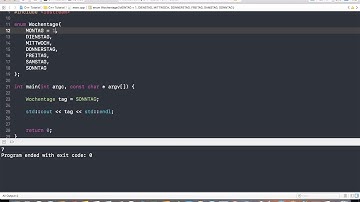 C++ mit Xcode programmieren - Was sind enums?