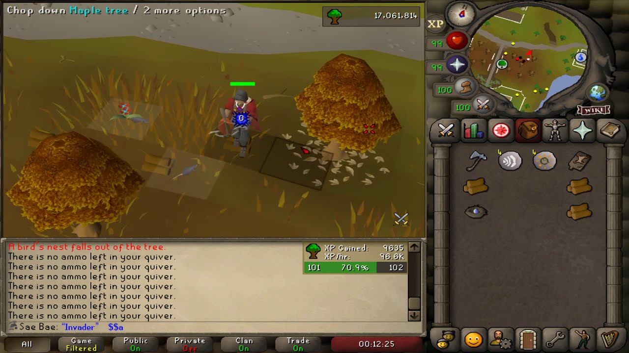 2-Tick Maples (90k xp/hr)
