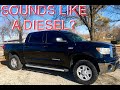 Tundra 5.7 sounds like a diesel. (Cold Start)