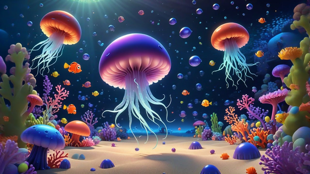 Jellyfish Glow Dance | Magical Underwater Dance for Kids | Fun Ocean Adventure Song