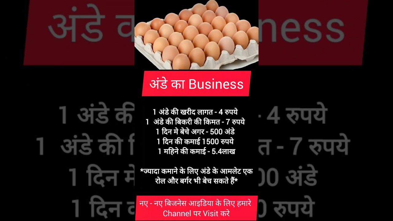 Egg business idea 