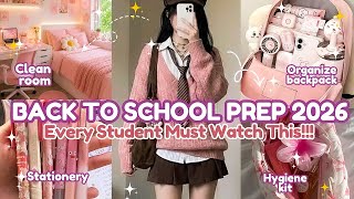 BACK TO SCHOOL PREP 2026 🎀 | Everything You Need to Do Before School Starts