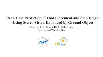 Prediction of Foot Placement and Step Height Using Stereo Vision Enhanced by Ground Object Awareness
