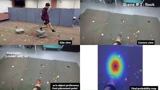 Prediction of Foot Placement and Step Height Using Stereo Vision Enhanced by Ground Object Awareness