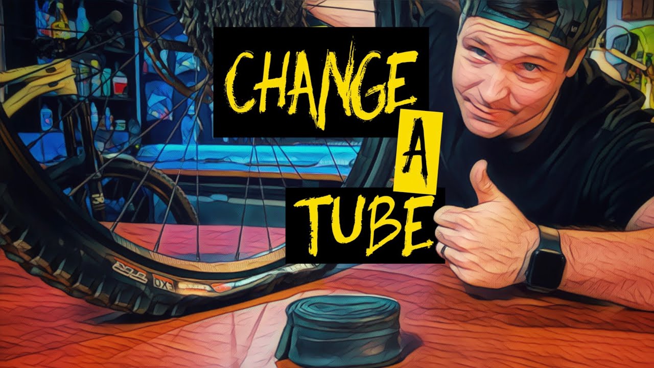 Change a bicycle inner tube // MTB flat repair // Top to bottom