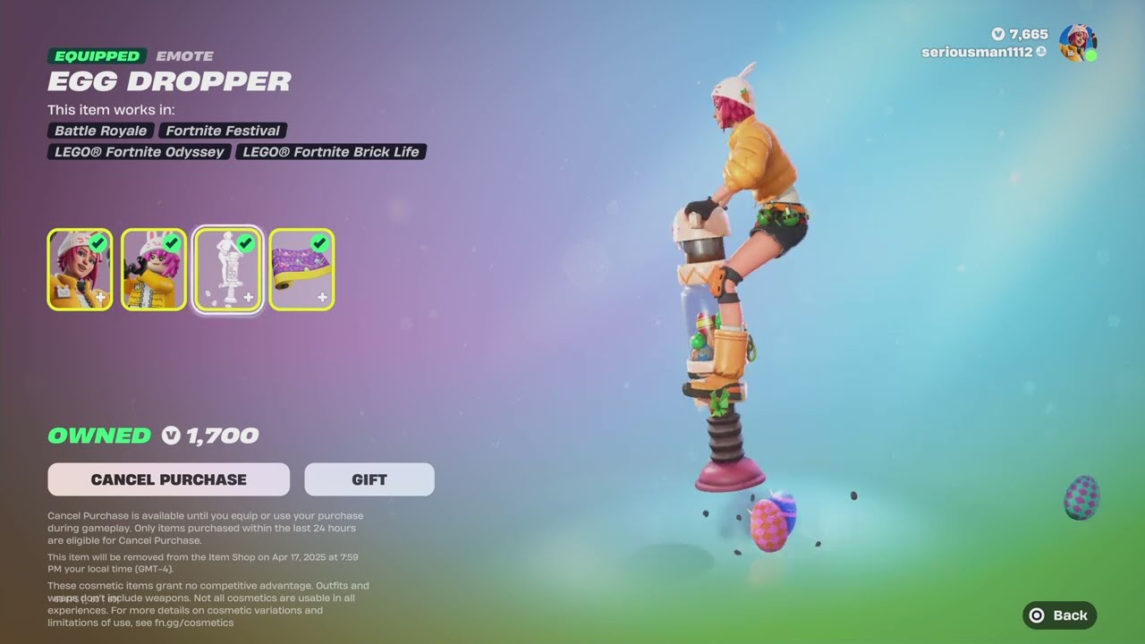 New Skin and Egg Dropper Emote (Fortnite Item Shop) - YouTube