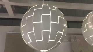 IKEA EXPLODING DEATH STAR LAMPSHADE - DEMO - FANTASTIC!